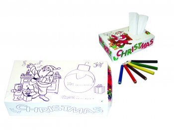 KIDS COLOUR TISSUE BOX - COMET